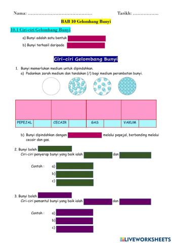 10.1 ciri-ciri gelombang bunyi