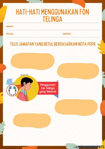 Hati-hati menggunakan fon telinga