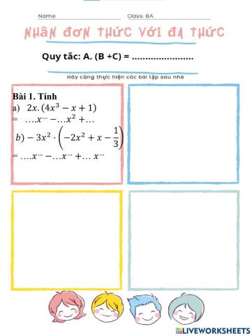 Nhân đơn thức với đa thức