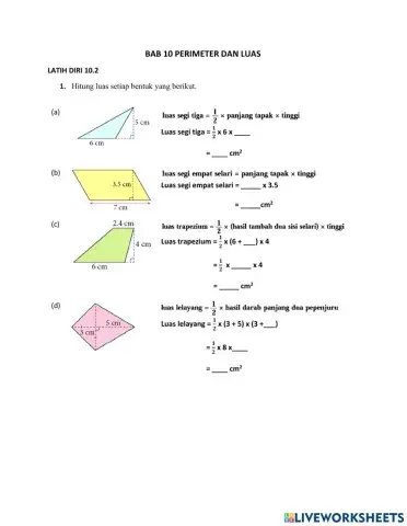 Bab 10 perimeter dan luas