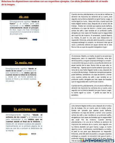 Estructuras narrativas de acuerdo al tiempo