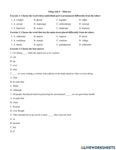 Tiếng anh 9 review u4-5