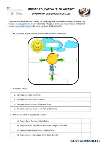 Evaluacion de estudios sociales