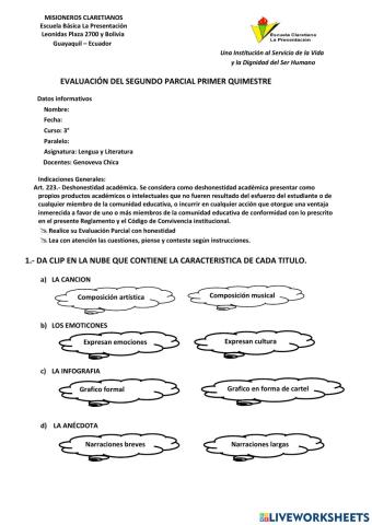 Evaluacion de lenguaje