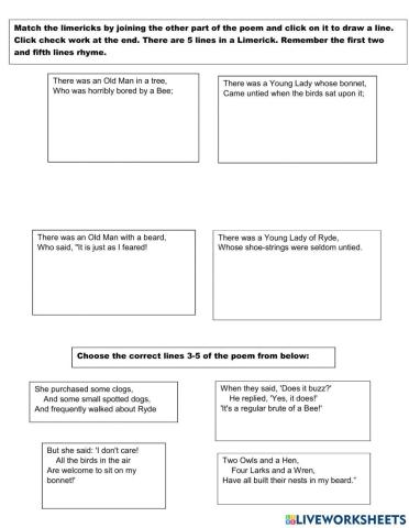 Limerick Match up