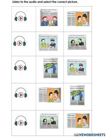 Listen to the news headline.