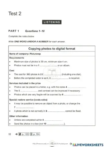 Cambridge Ielts 2- Test 2-Listening 1