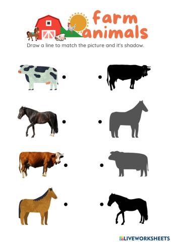 Farm Animals: Cow & Horse 1