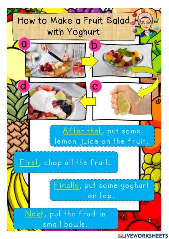 Food&health: make fruit salad