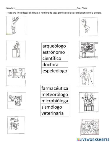 Profesionales de la ciencia