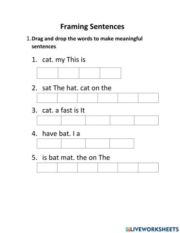 Framing Sentences