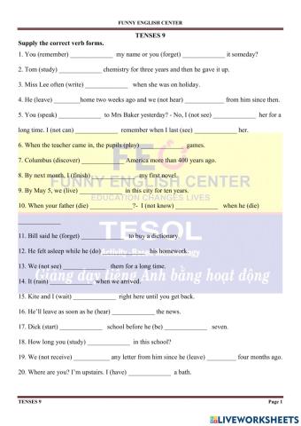 Tenses 9