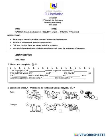 2nd partial - 7th advanced l-w