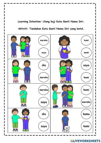 Kata Ganti Nama Diri Y3