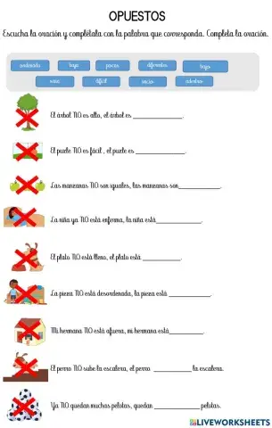 Opuestos.