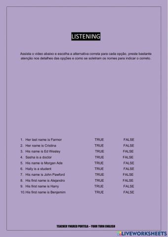 What's her or his name?