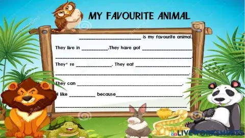 My favourite animal - Year 4