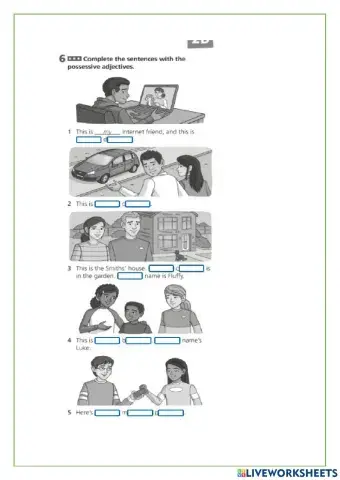 Possessive adjectives