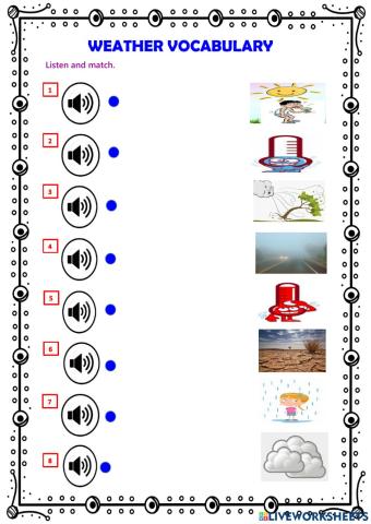 Weather vocabulary 123