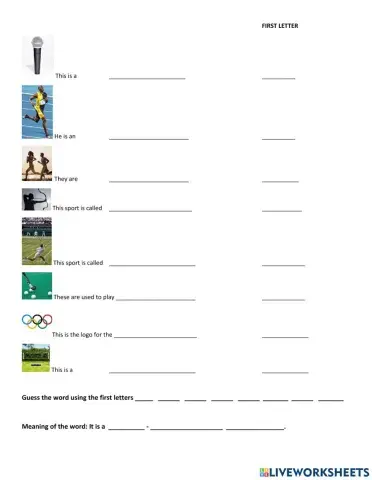 Sports Vocabulary Quiz