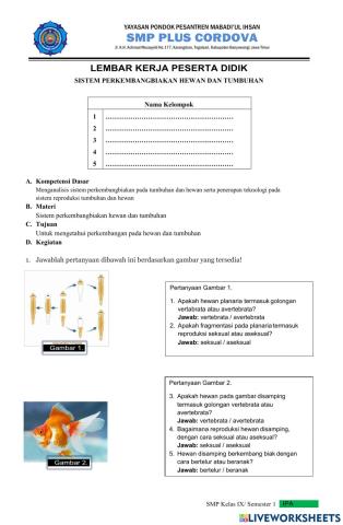Spc 3.2 perkembangbiakan tumbuhan hewan