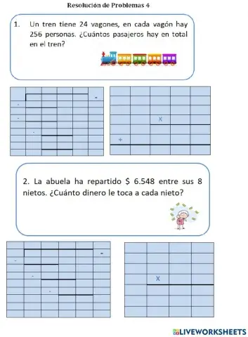 Multiplicación y división