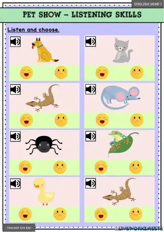 Pet Show - I like - I don't like