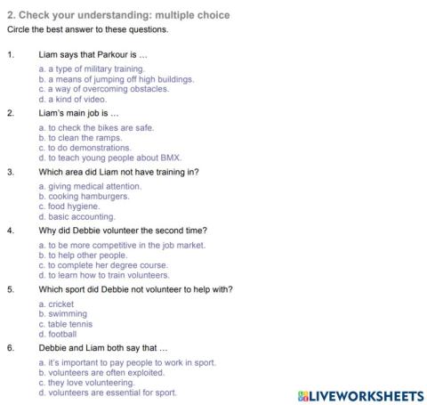 Unit 2 - Pack Your Bags (Reading Practice: Help others, help yourself)