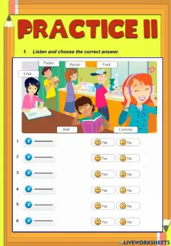 Listening with gerunds