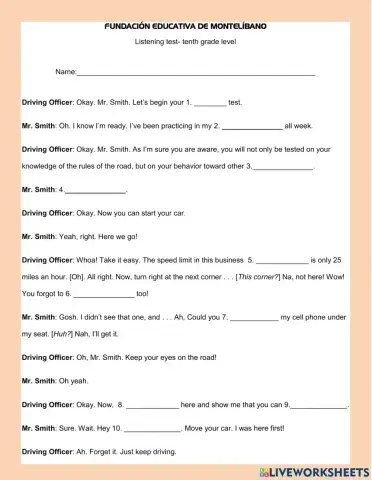 Informal language- listening