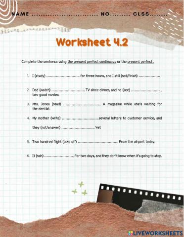 Present Perfect and Present Perfect Continuous 2