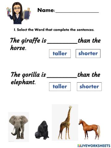 Comparatives list -2
