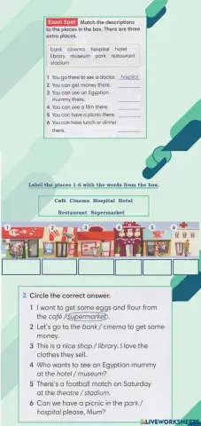 Places in town Go Getter 2 Unit 5