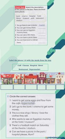 Places in town Go Getter 2 Unit 5