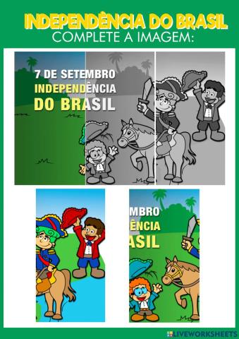 Independência do Brasil - Completar imagem 2