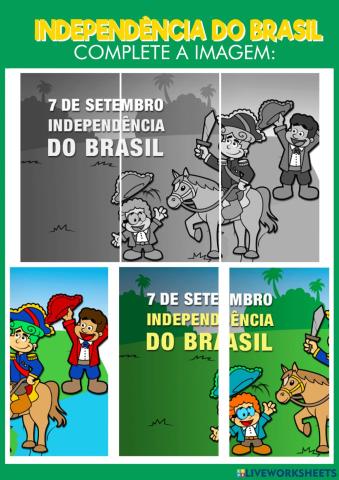 Independência do Brasil - Completar imagem 3