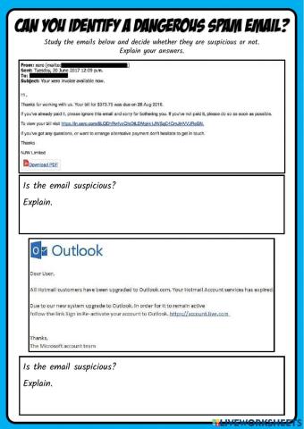 Can you identify a spam email?