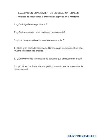 Perdida de ecosistemas