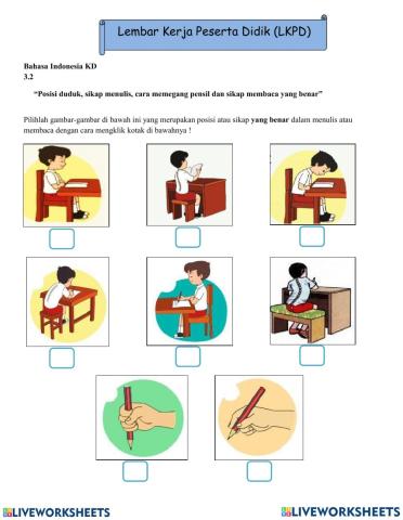 Kegiatan Persiapan Menulis Permulaan