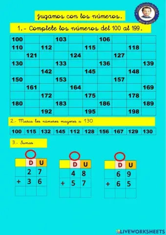 Repaso de  la familia del 100