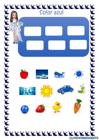 Color azul