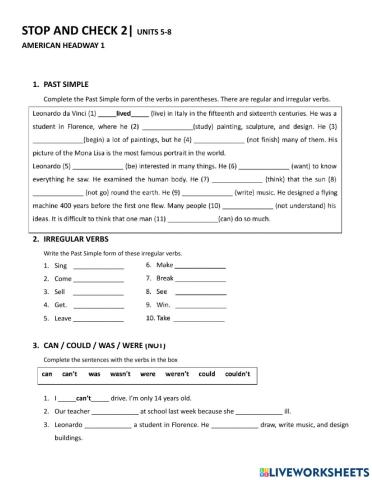 Ah1- test units 5 to 8