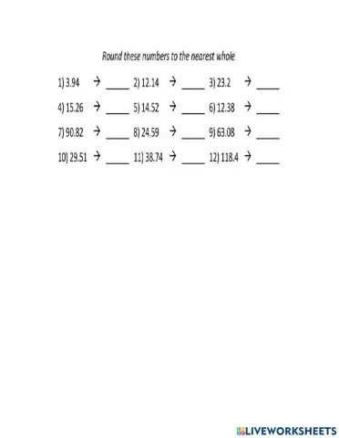 Rounding decimals