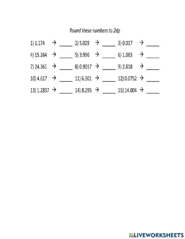 Rounding decimals