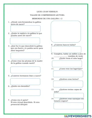 Memorias de una gallina