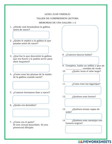 Memorias de una gallina