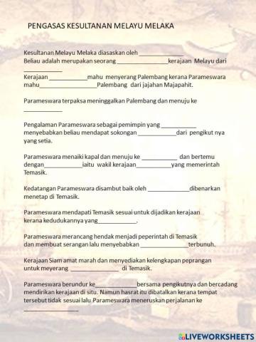 Pengasas Kesultanan Melayu Melaka