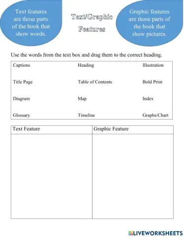 Text and Graphic Features