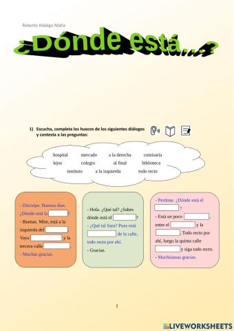 ¿Dónde está...?