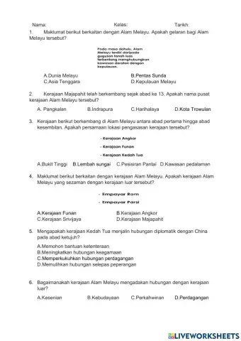 Bab 1- 5 Sejarah Tingkatan 2